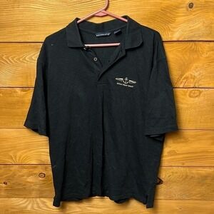 MENS LARGE BLACK POLO.  Hilton Head Island.